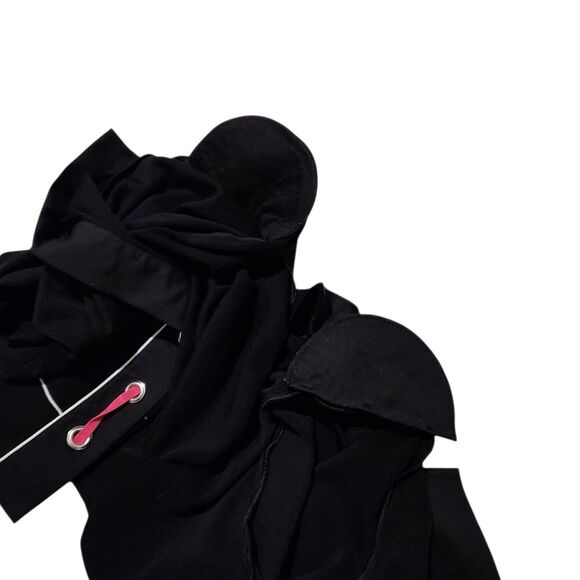 Ming Wang Black Open Cardigan Size 3X Shoulder Pads - Picture 5 of 8